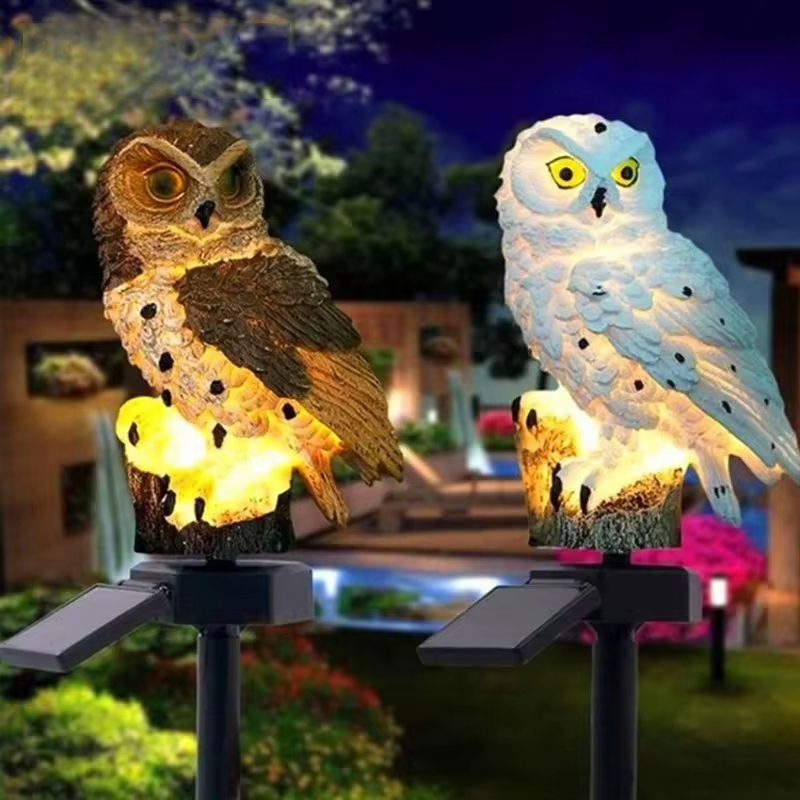 Solar Owl Garden Stake Lights  - огляд і ціна Outdoor Power Outlet Solar