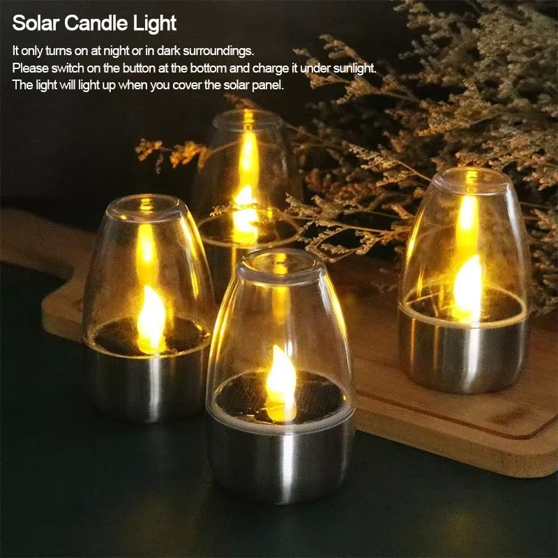 LED Solar Candles Light Flamel - огляд і ціна Outdoor Power Outlet Solar