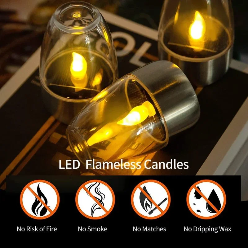 Solar Powered Flameless Candle - огляд і ціна Outdoor Power Outlet Solar