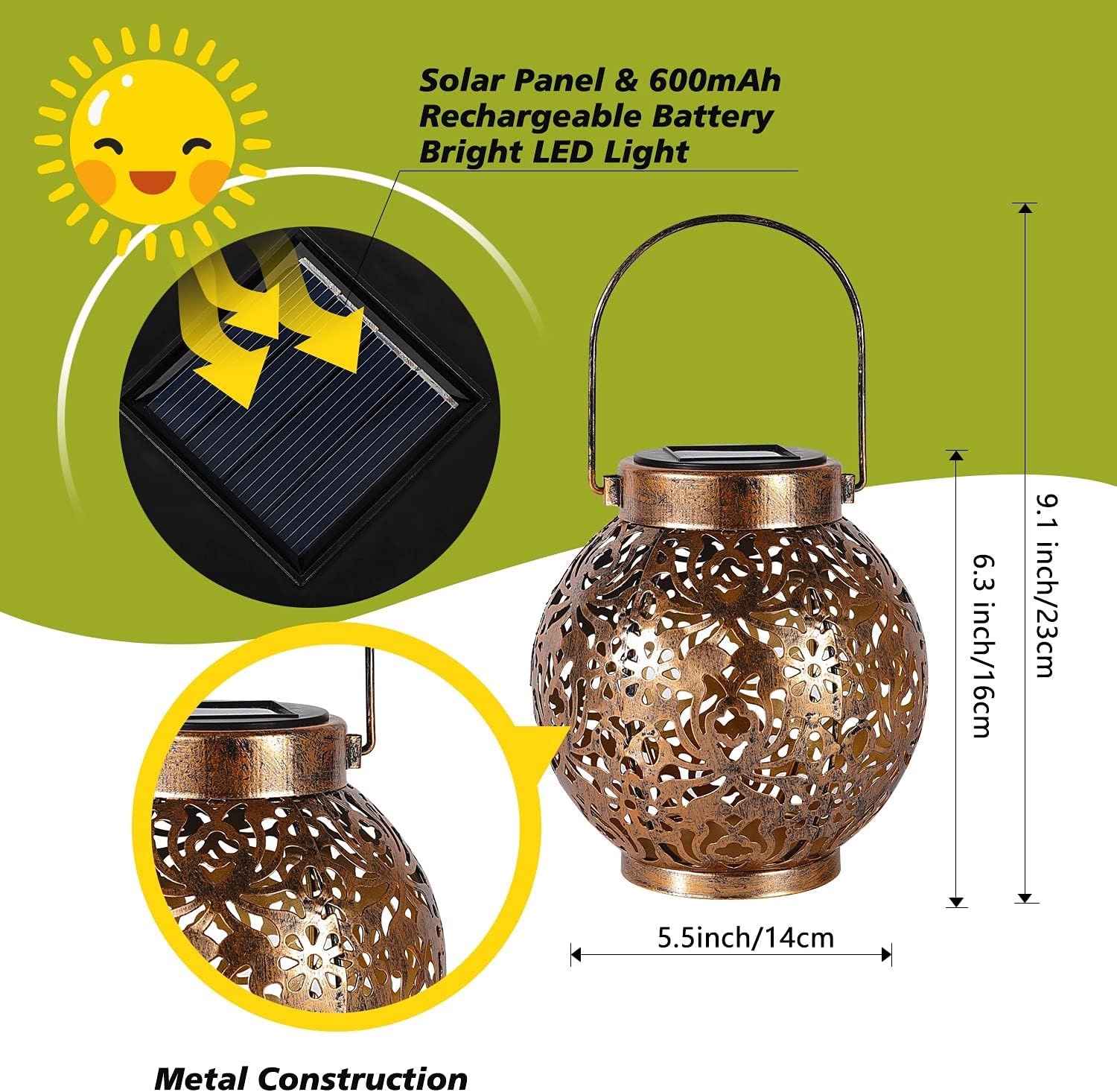 1-6PCS Moroccan Solar Lanterns - огляд і ціна Outdoor Power Outlet Solar