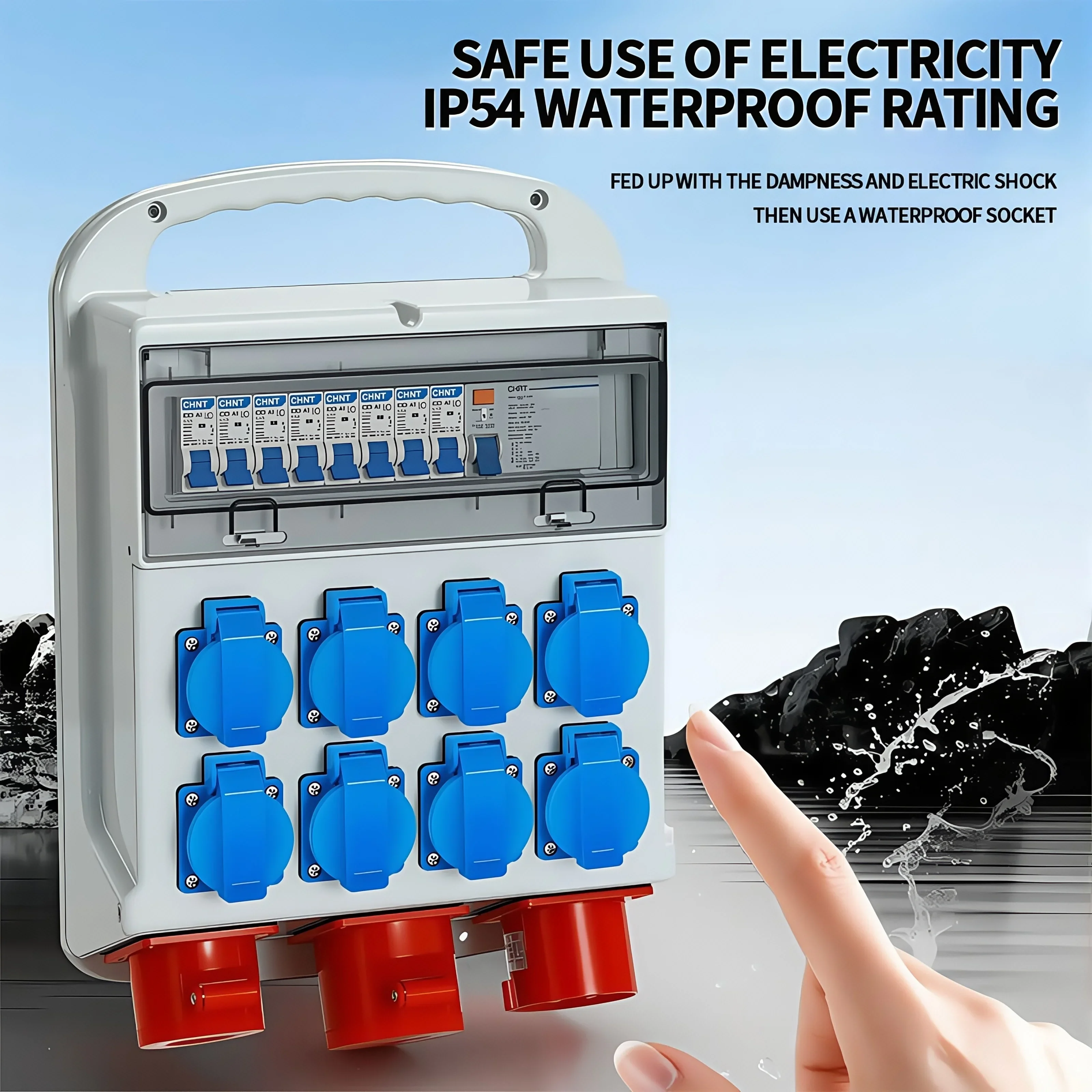 IP54 16A Waterproof Industrial - огляд і ціна Outdoor Power Plus