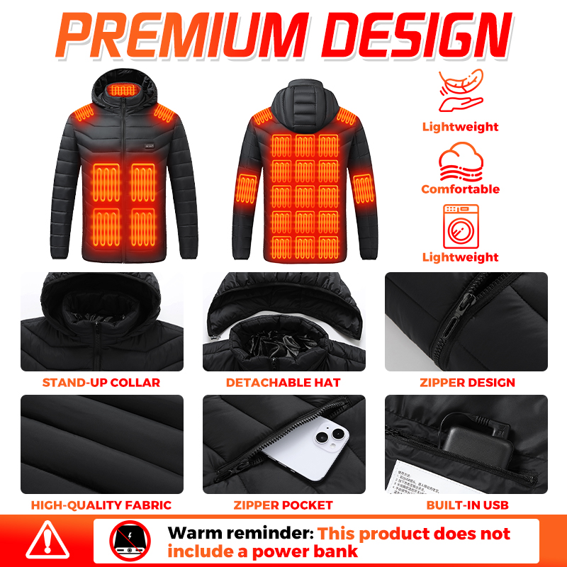 Heated Jacket 26 Heating Zones - огляд і ціна Outdoor Power Heater