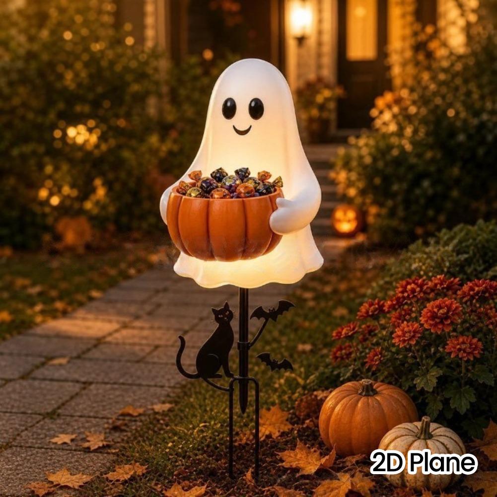 2D Halloween Ghost Pumpkin Can - огляд і ціна Outdoor Power Point