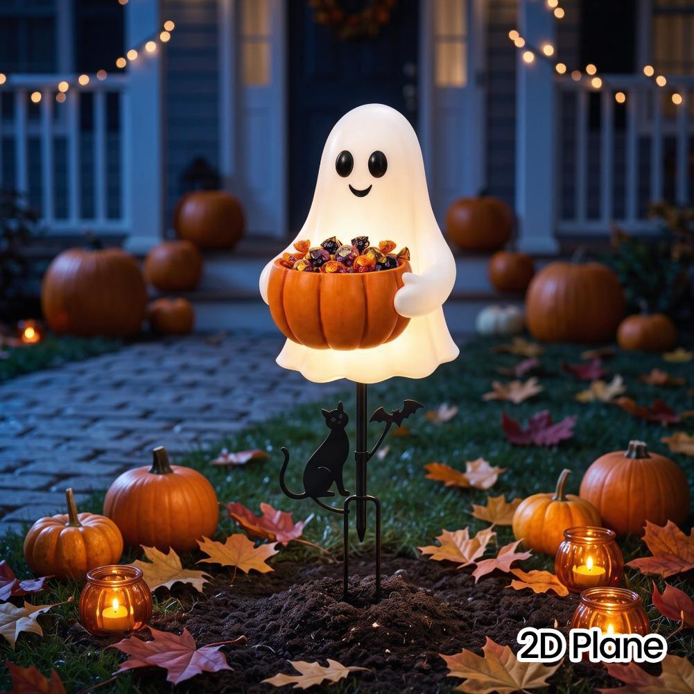 2D Halloween Ghost Pumpkin Can - огляд і ціна Outdoor Power Point