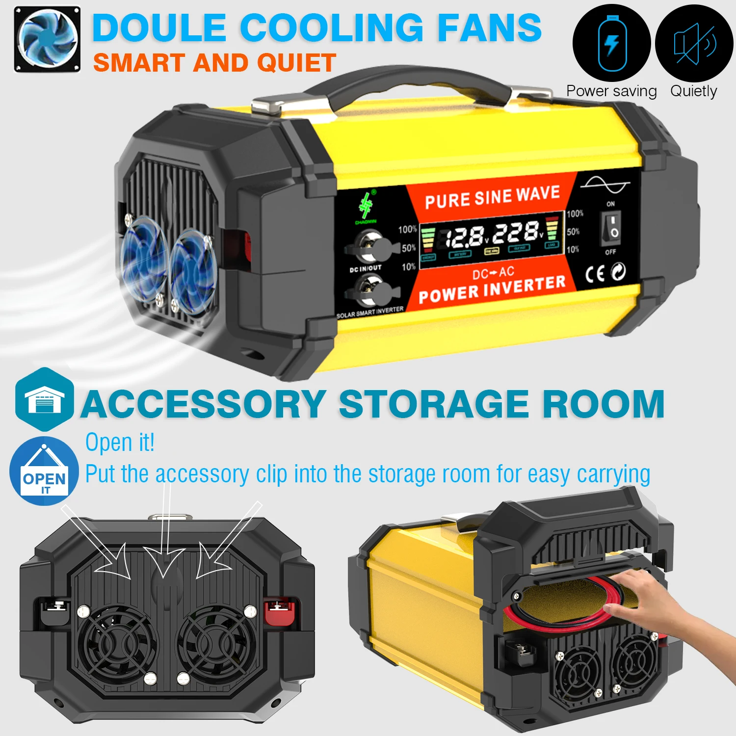 800W Pure Sine Power Inverter  - огляд і ціна Outdoor Power Inverter