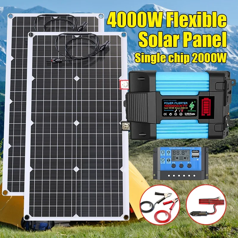 4000W Solar Panel Kit 12V To 1 - огляд і ціна Outdoor Power Inverter
