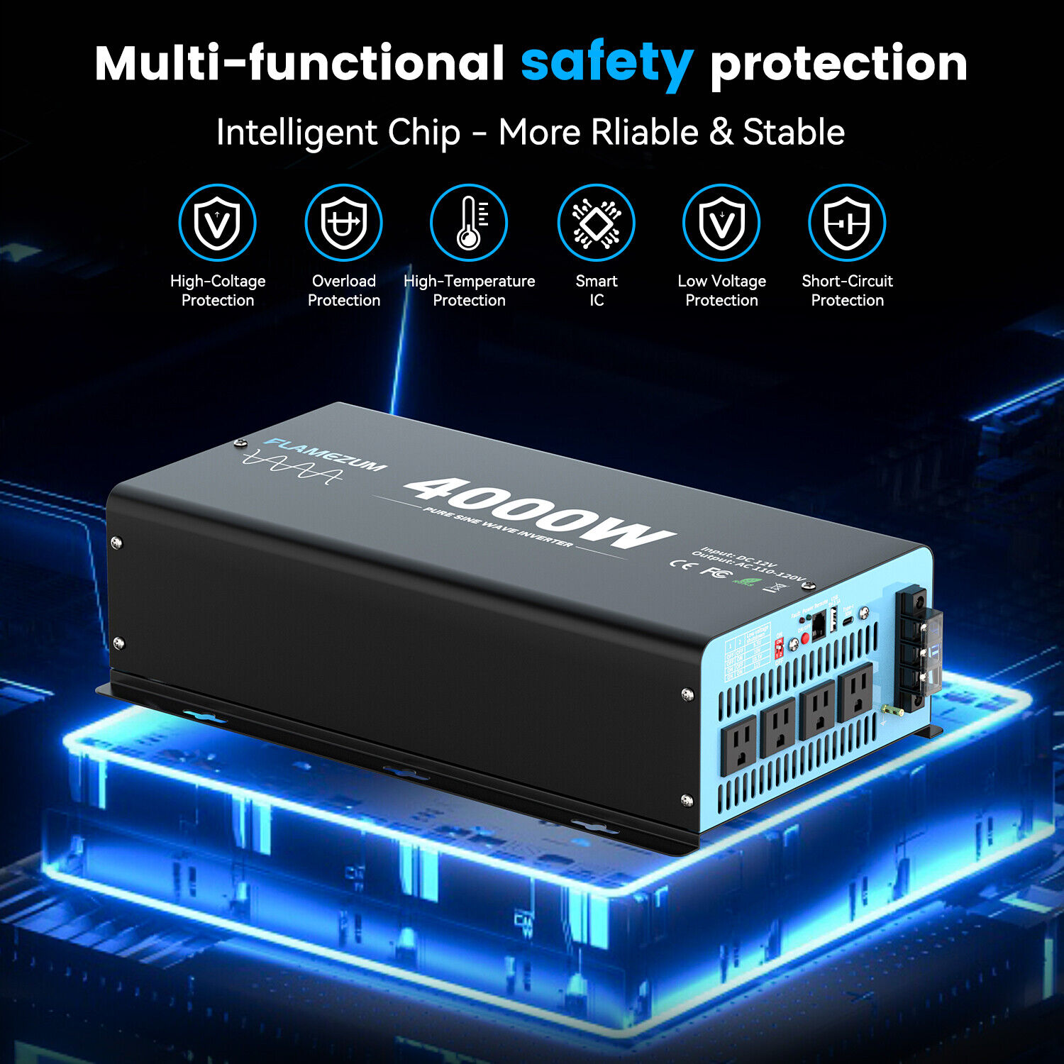 4000W Pure Sine Wave Power Inv - огляд і ціна Outdoor Power Inverter